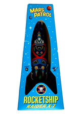 Mars Patrol Rocket Ship Raider X-2 106 Tin Action Toy 2007