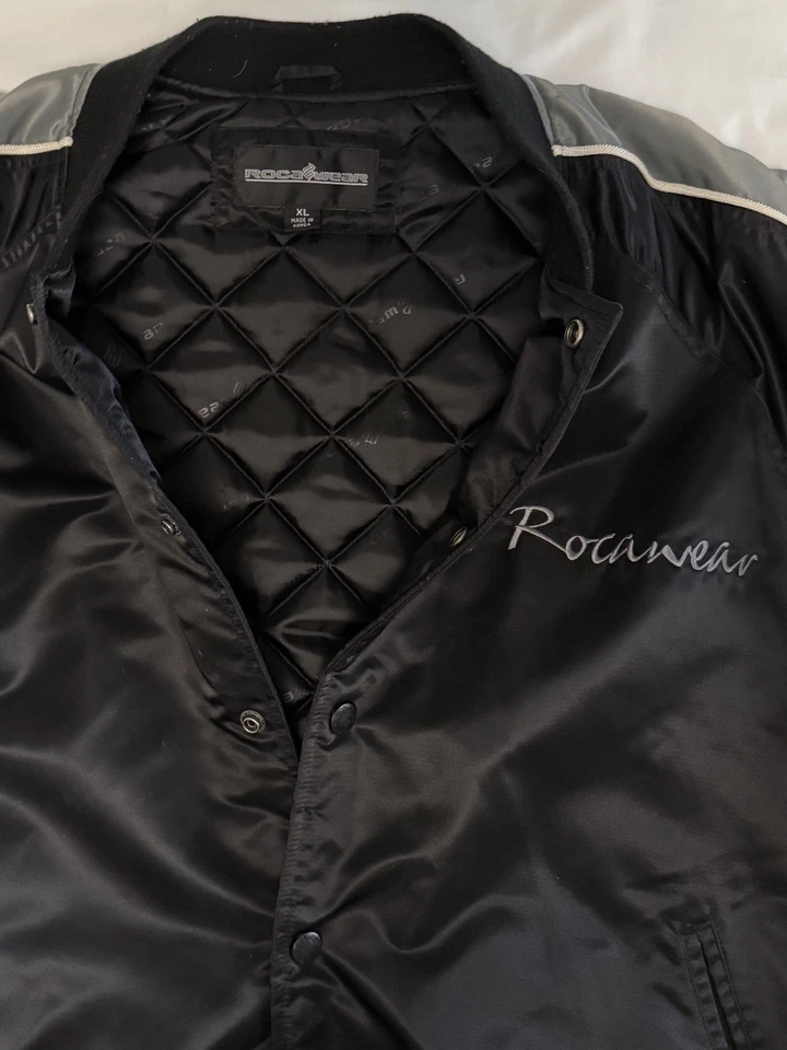 Rocawear Men's Jacket XL Black Insulated Snap Up Hip Hop Coat Priced To Sell - Image 4 of 4