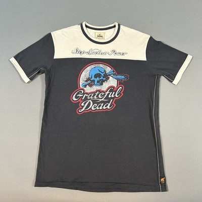 Grateful Dead Trunk Ltd Shirt Mens Large Gray Cotton Ringer Tee 