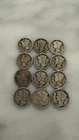 Rare Lot Of 12 Mercury Dimes 1917-1936  90% Silver