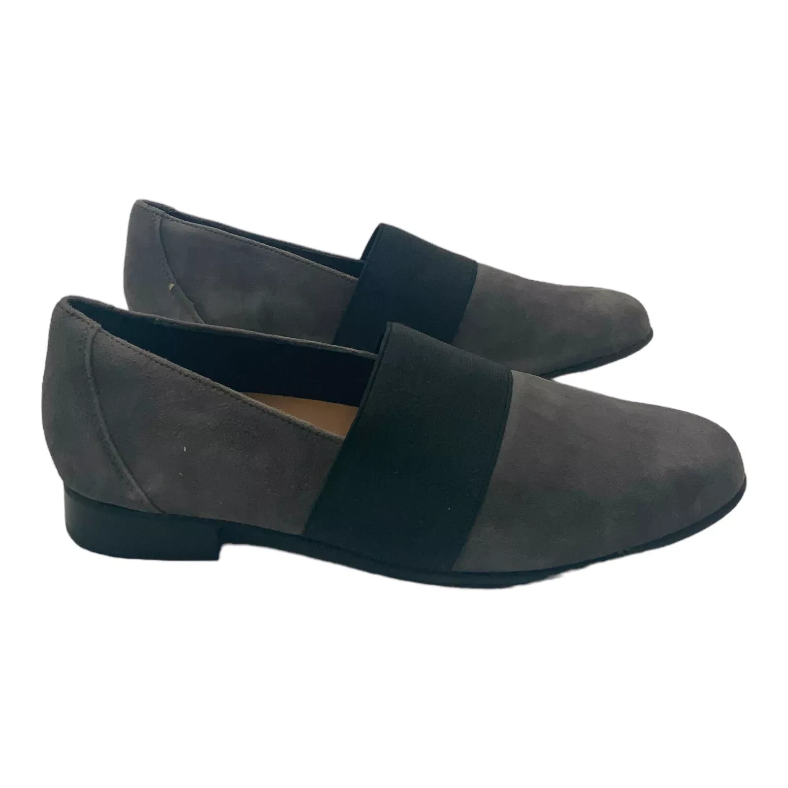 Mocassini Clarks Un Blush slip on scamosciati grigio scuro US donna taglia 7 5M