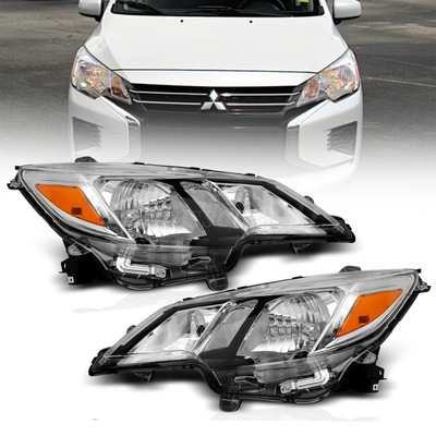 Headlamps For 2021 2022 2023 Mirage G4 ES LE BE Halogen Headlights  L+R  Lights