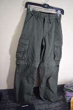 Boy Scout YOUTH 8 S Official Convertible Pants 25x25 Heavy Duty Canvas Shorts