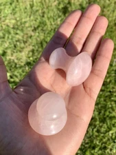 Gua Sha Natural Rose Quartz Mushroom Facial Massage Tool, US Seller