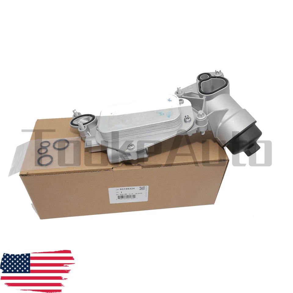 NEW OEM For GMC Chevy Cruze Sonic 1.8L Oil Cooler w/ Filter 93186324 25199751 Foto 2 de 4