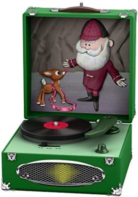 2020 Hallmark Keepsake Ornament JINGLE,JINGLE,JINGLE Record Player Rudolph  NIB