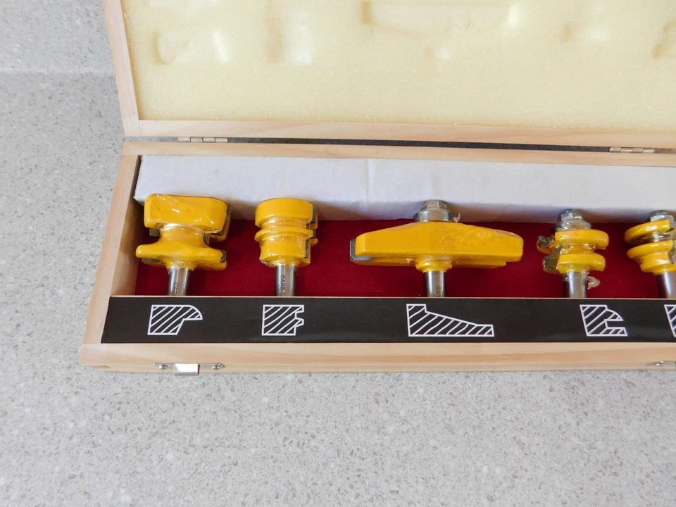 Carb Tech 5 Piece Door Making Router Bits 3 7/8 Cut GL JNT DR LIP CT1452K - Image 3 of 4