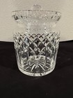 Vintage  Unbranded 6” Heavy Lead Crystal Biscuit/Cookie Jar With Lid Excellent — photo 2