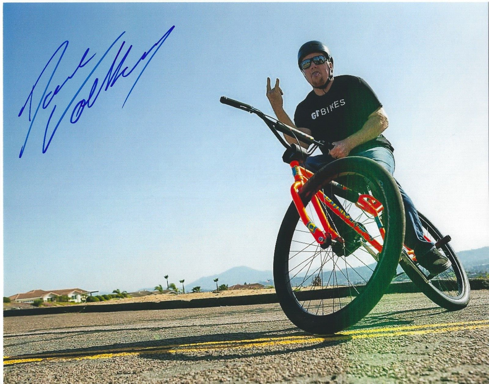 DAVE VOELKER Signed 8 x 10 Photo BIKING X Games BMX FREE SHIPPING