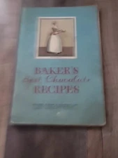 Baker's Best Chocolate Recipies 1932 Walter Baker & Co Cookbook