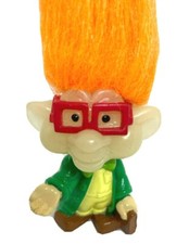 Vintage 1993 Glow In The Dark Troll Burger King Kids Club 3'' IQ Troll Doll