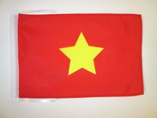 DRAPEAU NORD-VIÊTNAM 1945-1955 45x30cm - PAVILLON DU VIET MINH 30 x 45 cm haute