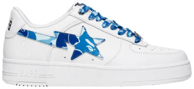 A Bathing Ape Bape Sta Low ABC Camo White Blue 2025 Size 7