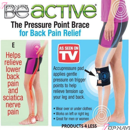 Beactive Be Active BeActive Acupressure point Sciatic Nerve Leg Brace-back As ...