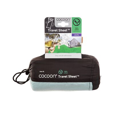 Cocoon Cotton TravelSheet (Cactus Blue, 94-Inch x 46-Inch)