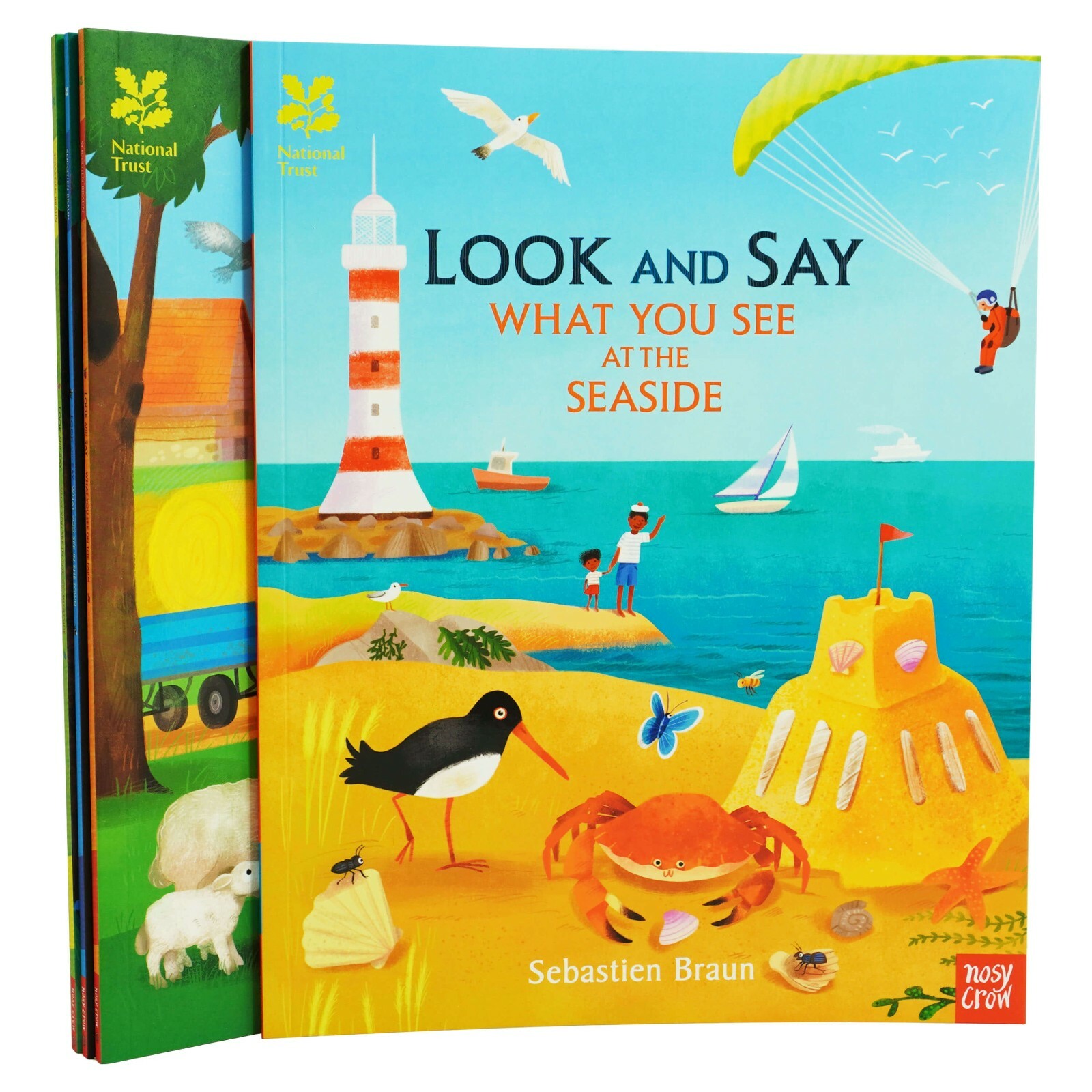Nosy Crow Ltd National Trust Look And Say 4 Books Collection Set By Sebastien Braun - Ages 0-5 - Paperback - Image 3