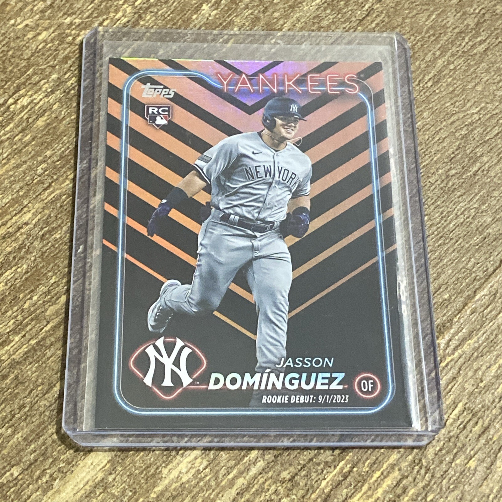 2024 Topps Update - #US175 Jasson Dominguez (RC) (Orange & Black Foilboard)