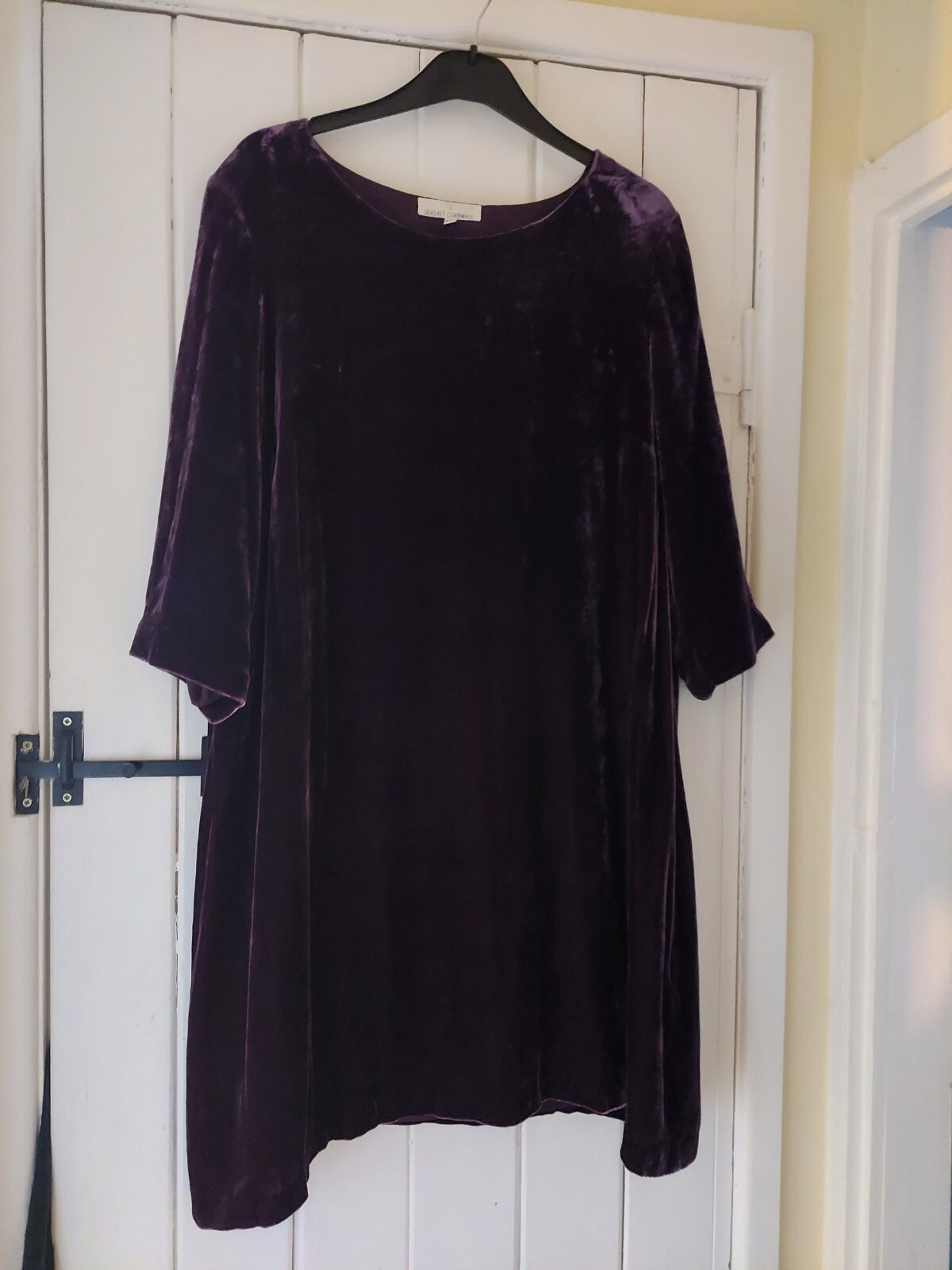 FAB SEASALT VELVET SILKY SHIMMER PURPLE TREVISSICK DRESS 20 WORN ONCE