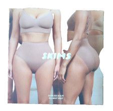 New Skims Seamless Sculpt Mid Waist Brief Sand Color Size Medium 8-10