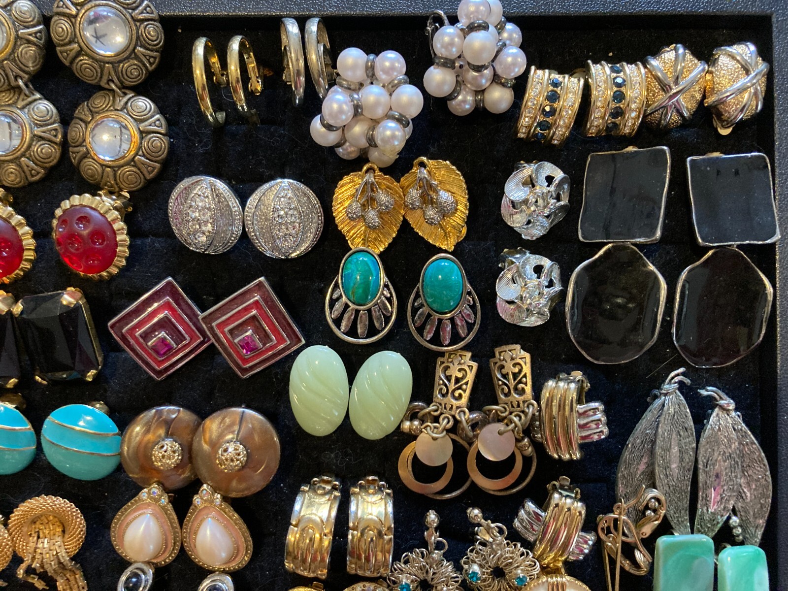 Vintage CLIP EARRING LOT of 194 (57 Signed) FLORENZA WEISS SWAROVSKI KRAMER LCI+ eBay