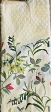 ENVOGUE 2 KITCHEN TOWELS BETHANY FLORAL 18 X 28 WAFFLE TERRY 100 COTTON NWT