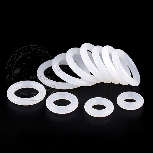 Sellos de silicona transparente juntas tóricas grado alimenticio 2 mm sección transversal 5 mm-90 mm OD - Imagen 3 de 15