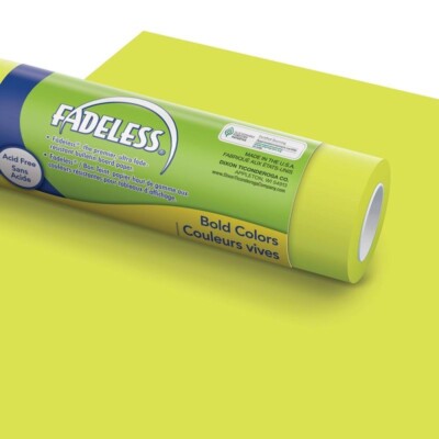 Pacon PAC57898 Fadeless Paper Roll, 48'' Width, 12' Length, Lime 1 Roll