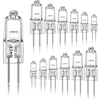 G4 Halogenlampen 12V 20W 2 pin Warmweiß Dimmbar 12 Stück Beleuchtung