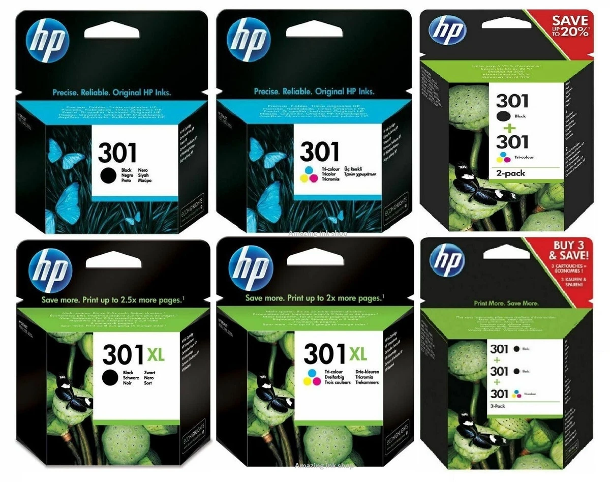 HP 301XL N9J72AE compatible 2 CARTOUCHES - NOIR-TRICOLOR XL