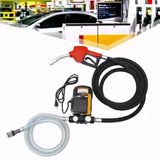 110V Electric Oil Fuel Diesel Gas Transfer Pump With Meter Hose with Nozzle 550W