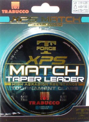 Trabucco Match Taper Leader, 10 x 15m Monofile Schlagschnur, konisch, Taper Tips