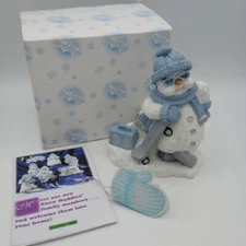 The Encore Group Snow Buddies Snowman Slick Candle Holder 94669 With Box 2000