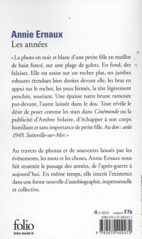 Thumbnail - Les Années | Annie Ernaux | 2010 | Französisch