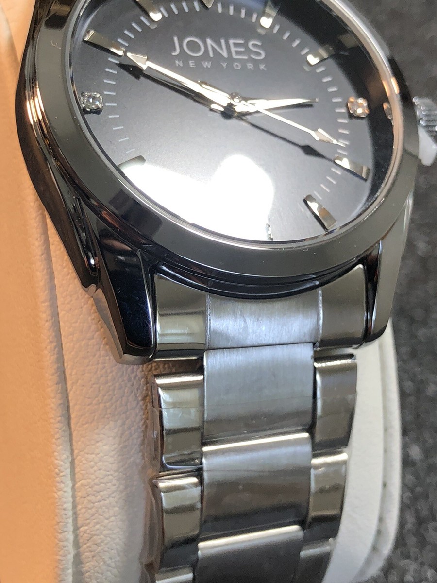 Jones New York Stainless Steel Men's Dress Watch Diamond Jones New York Stainless Steel Men's Dress Watch Diamond
