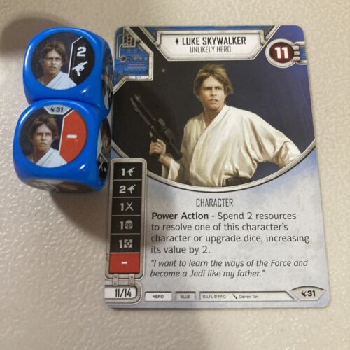 Star Wars Destiny Legacies Card & Die #31 Luke Skywalker - Photo 1 sur 1