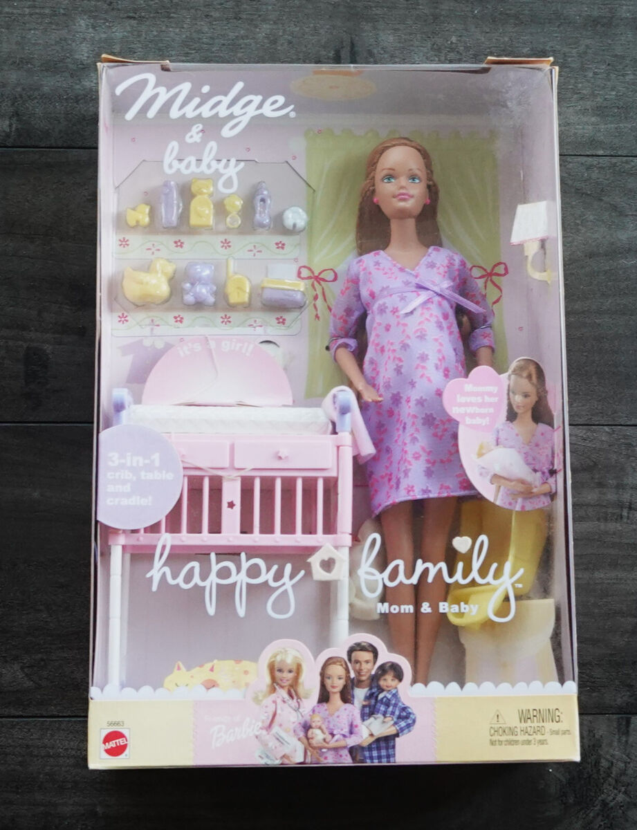 Barbie Doctora De Midge Embarazada Happy Family Mattel 2002