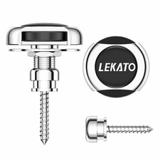 Guitar Strap Button Locks Quick Release Security Retainer Anti-Rust Metal Silver
