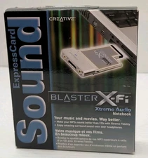 NEW Creative Labs SB0710EF ExpressCard Sound Blaster X-Fi Notebook Audio System