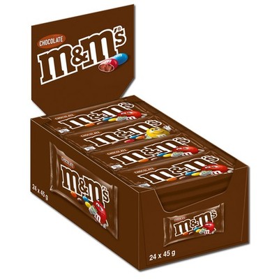 (14,86 /1kg) m&m's Choco, Schokolade, Kugeln, 24 Beutel