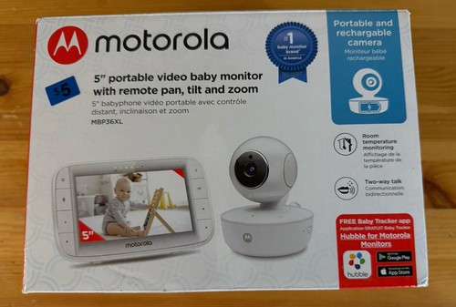 Motorola Video Baby Monitor 5" Color Parent Unit, Remote Pan/Tilt/Zoom  & Cable