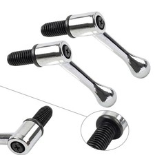 2pcs Table Lock Handle M12 Thread Set Fit for Bridgeport Milling Machine Silver