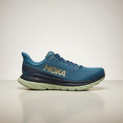 Hoka Mach 4 Men's 10 Blue Coral Black Running Shoes 1113528 Road Racing Sneaker