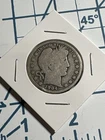 1904 Barber Half Dollar 90% Silver Circulated Philadelphia Coin