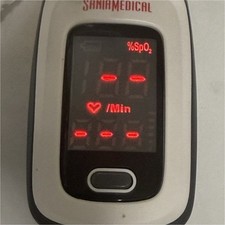 Santamedical Fingertip Pulse Oximeter SpO2 Monitor, Digital, White/Black