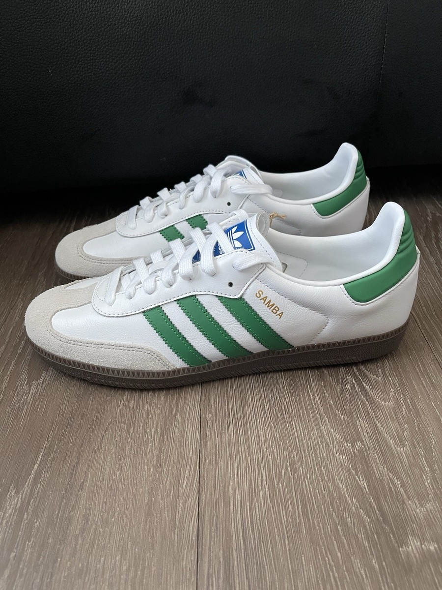 Adidas Samba OG White Green Men's | eBay