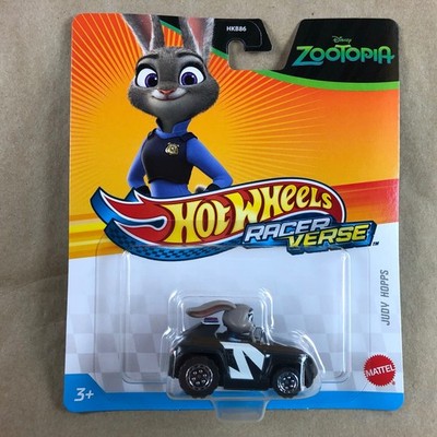 Hot Wheels Racer Verse 2025 Zootopia Judy Hopps Car Black 1:64 Scale Toy