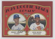 2021 Topps Heritage Rookie Stars Target Red Border Brady Singer Nick Heath 01i1