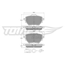 Satz Bremsbeläge Bremsklötze hinten für Peugeot 208 2 UB 3008 MR MC id63132