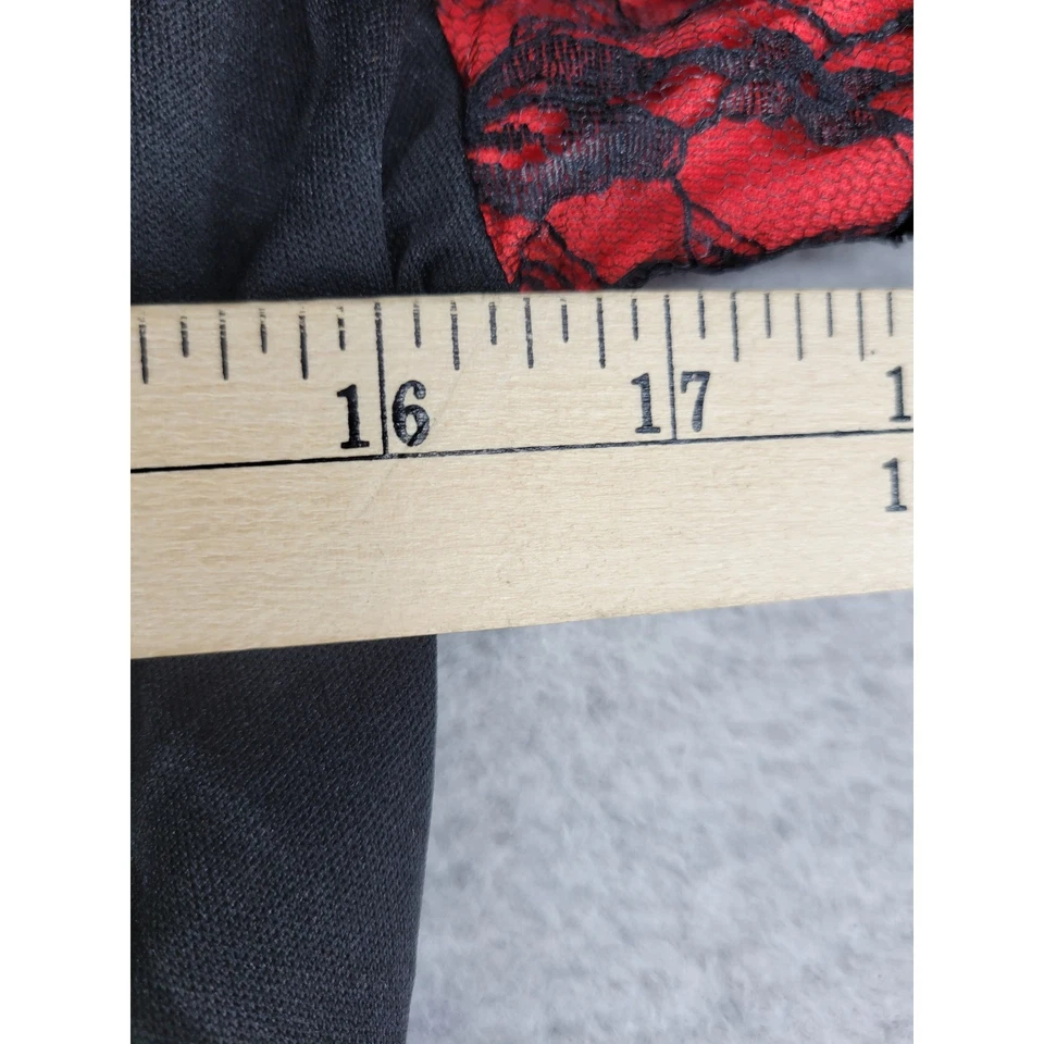 Woman Red Riding Hood Costume Dress Lace Corset Fantasy Fairytale Halloween L - Image 4 of 4