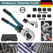 Hydraulische Presszange TH Ø16-32mm/V Ø12-28mm Verbundrohr Kontur Rohrpresszange